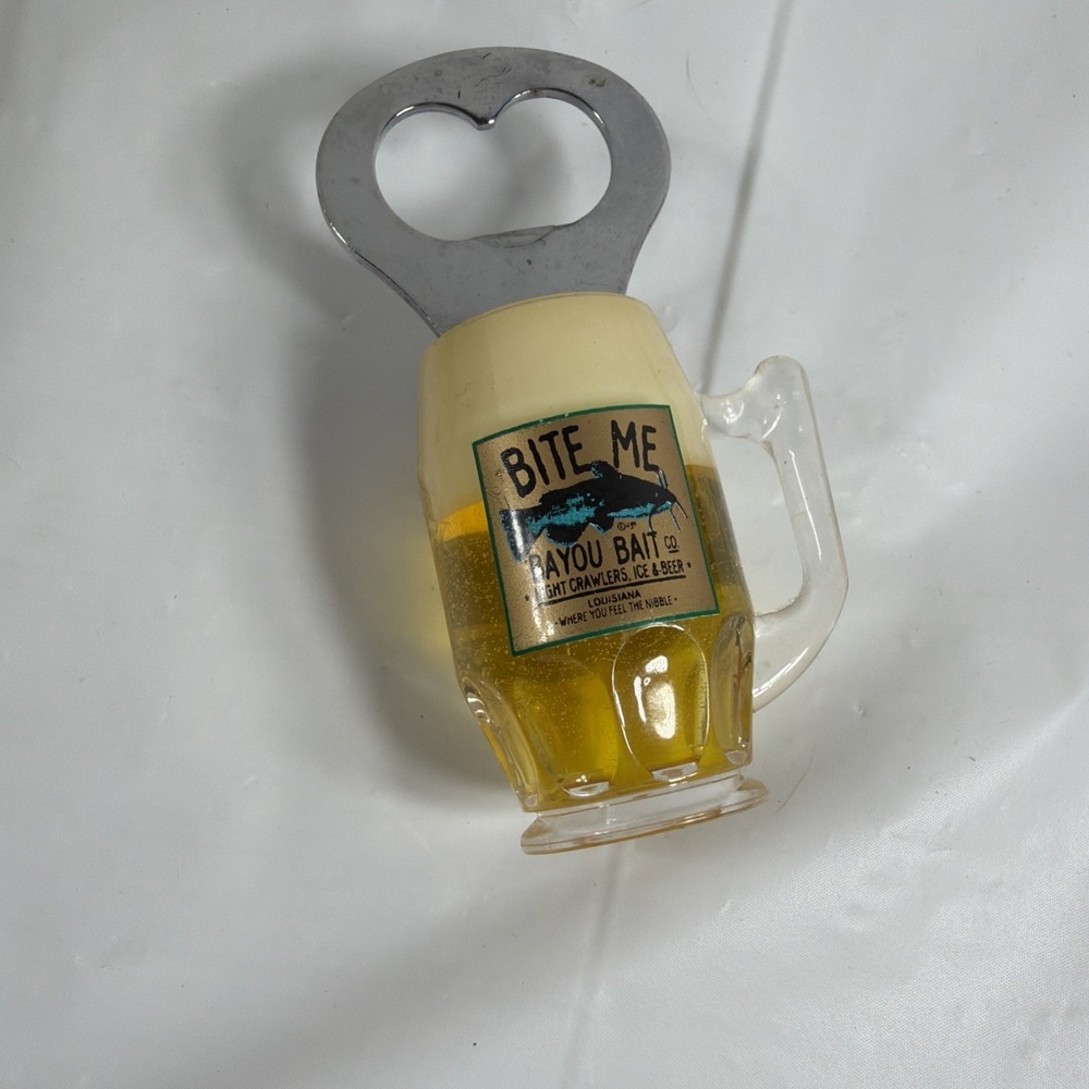 Bite Me Bayou Bait Bottle Opener Louisiana
